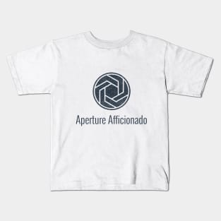 Aperture Afficionado - Photography Design Kids T-Shirt